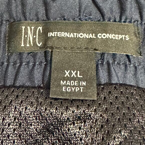 INC Mens Swim Trunks Size XXL Blue Mesh Lined Drawstring Pockets Quick Dry - Picture 8 of 15